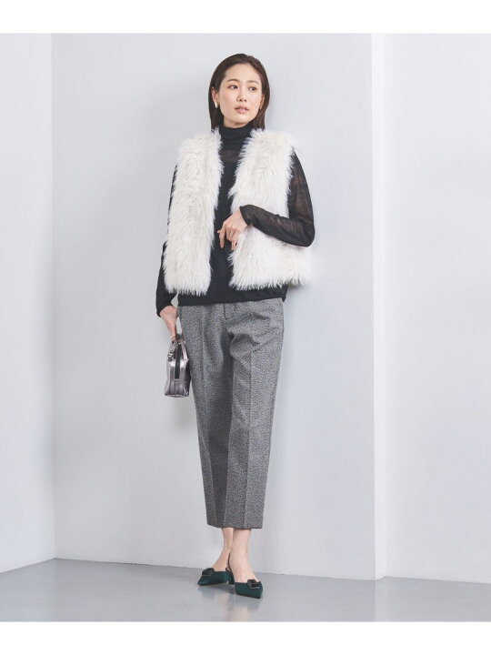 楽天市場】【SALE／40%OFF】フェイクファー ショートベスト UNITED 