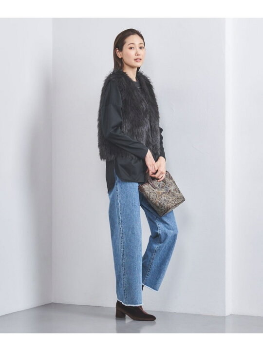 楽天市場】【SALE／40%OFF】フェイクファー ショートベスト UNITED 