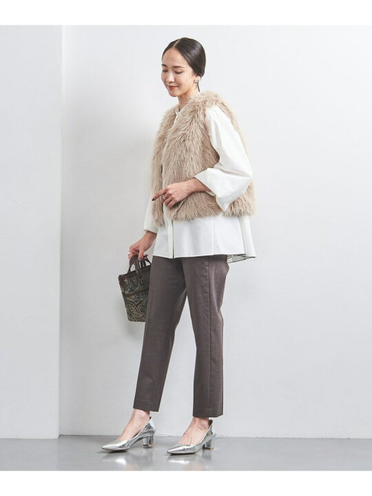 楽天市場】【SALE／40%OFF】フェイクファー ショートベスト UNITED 