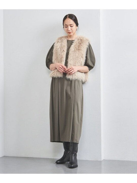 楽天市場】【SALE／40%OFF】フェイクファー ショートベスト UNITED 