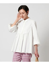 【SALE／60%OFF】エンブロイダリー ロングスリーブ ブラウス UNITED ARROWS ユナイテッドアローズ トップス シャツ・ブラウス ネイビー ホワイト【RBA_E】【送料無料】[Rakuten Fashion]