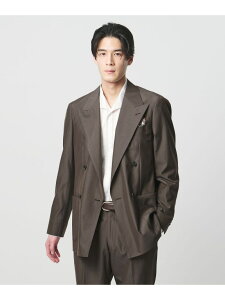 �ySALE�^50%OFF�z�|�v���� �_�u�� 4�{�^�� �e�[���[�h�W���P�b�g R-MODEL UNITED ARROWS ���i�C�e�b�h�A���[�Y �X�[�c�E�t�H�[�}�� �X�[�c�W���P�b�g�yRBA_E�z�y���������z[Rakuten Fashion]