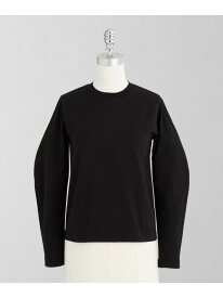 ＜LOEFF＞オーガニックコットン クロップド クレセントスリーブ カットソー LOEFF ユナイテッドアローズ トップス カットソー・Tシャツ ブラック ホワイト【送料無料】[Rakuten Fashion]