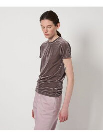 ＜AEWEN MATOPH＞シアー ベロア Tシャツ AEWEN MATOPH ユナイテッドアローズ トップス カットソー・Tシャツ グレー ブラック【送料無料】[Rakuten Fashion]