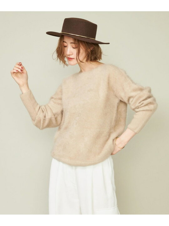 楽天市場】【SALE／30%OFF】＜conte＞カシミヤ ファー ボートネック 