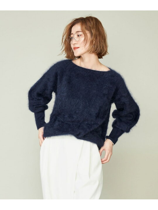 楽天市場】【SALE／30%OFF】＜conte＞カシミヤ ファー ボートネック 