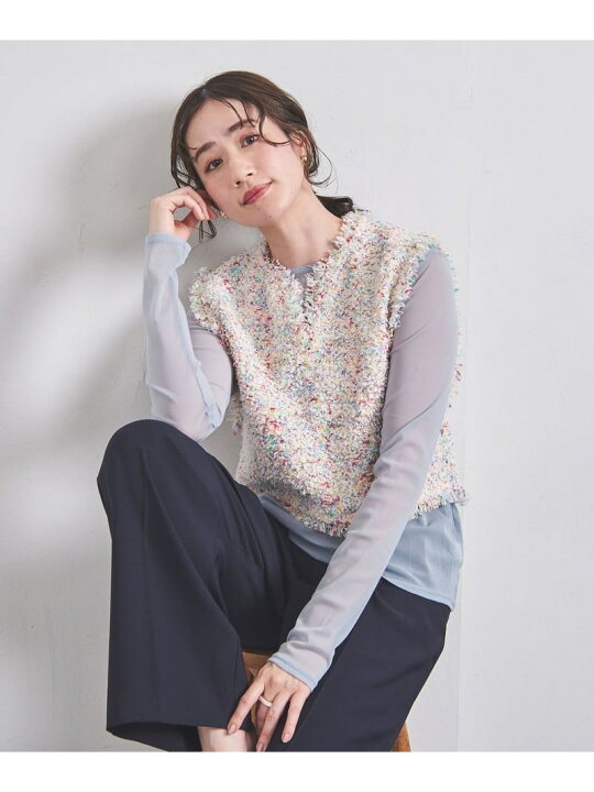 楽天市場】マルチカラー ミックスツイード ニットベスト UNITED ARROWS 