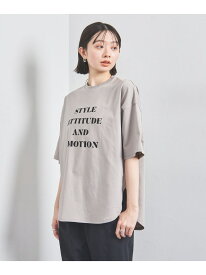 ＜SACRA＞メッセージプリント Tシャツ UNITED ARROWS ユナイテッドアローズ トップス カットソー・Tシャツ グレー ホワイト ブラック【送料無料】[Rakuten Fashion]