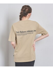＜New Balance＞FLOCKED Tシャツ UNITED ARROWS ユナイテッドアローズ トップス カットソー・Tシャツ ベージュ ネイビー【送料無料】[Rakuten Fashion]