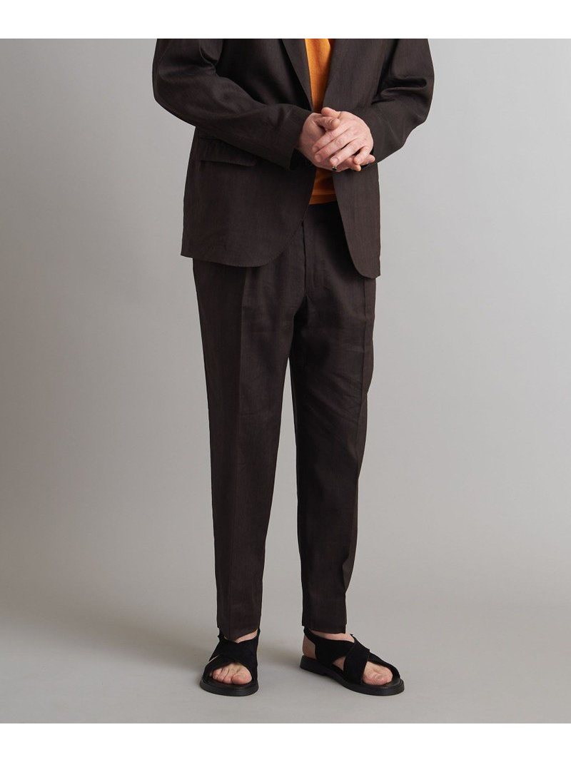 ＜SOVEREIGN＞ シャンブレー 1プリーツ パンツ UNITED ARROWS ユナイテッドアローズ スーツ・フォーマル セットアップスーツ レッド グレー[Rakuten Fashion] 人気ブランドの