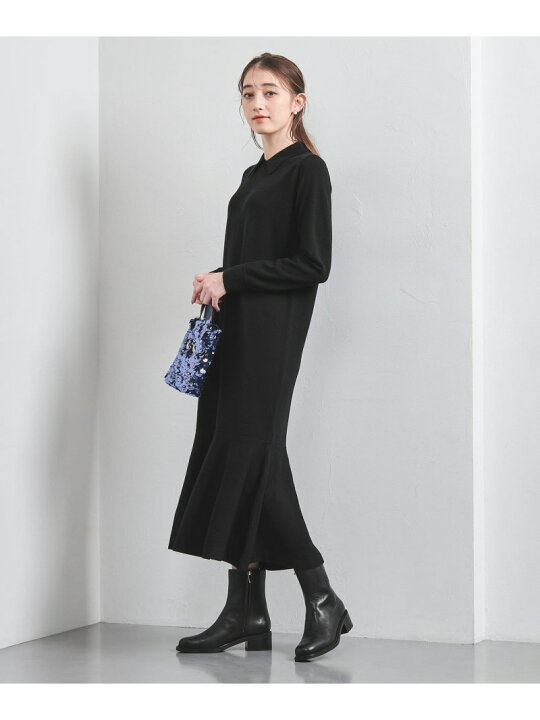 楽天市場】【SALE／20%OFF】ポロニット ペプラム ロングワンピース 