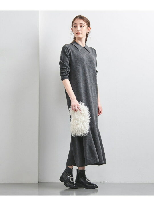 楽天市場】【SALE／20%OFF】ポロニット ペプラム ロングワンピース 