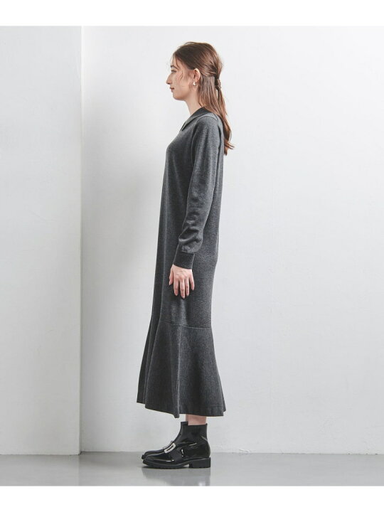 楽天市場】【SALE／20%OFF】ポロニット ペプラム ロングワンピース 