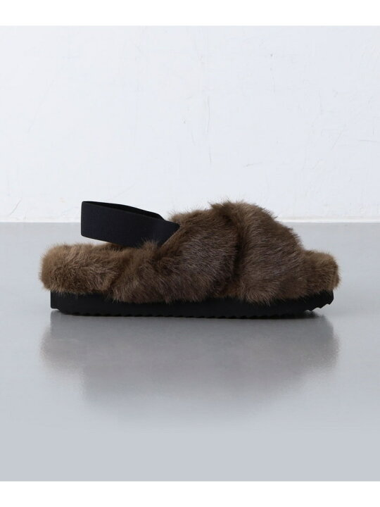 楽天市場】【SALE／40%OFF】ビジューフェイクファー バックストラップ 