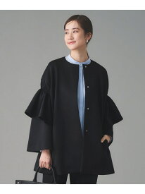 SPONGY フレアスリーブ コート UNITED ARROWS ユナイテッドアローズ ジャケット・アウター その他のジャケット・アウター ブラック ネイビー【送料無料】[Rakuten Fashion]