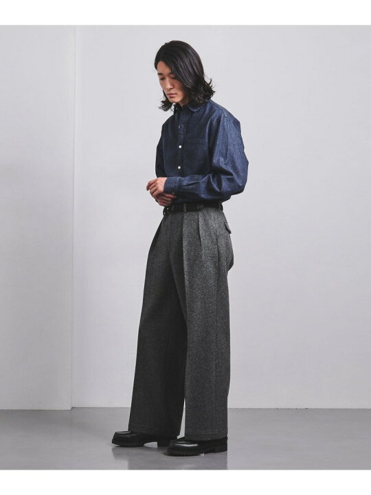 楽天市場】【SALE／30%OFF】＜District＞メルトン ワイド 2プリーツ 