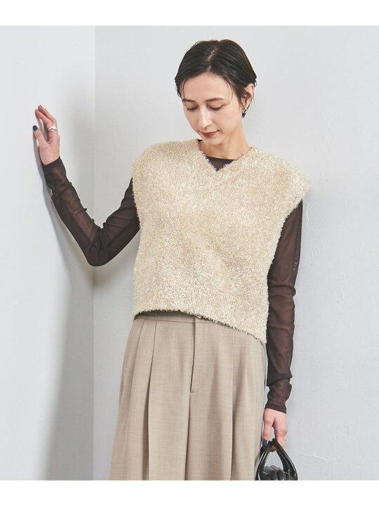 楽天市場】【SALE／45%OFF】グリッターラメ ノースリーブ ニットベスト 