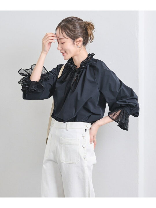 楽天市場】【SALE／60%OFF】レースプリーツ フリル ブラウス UNITED 