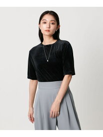 ＜MARW UNITED ARROWS＞シアー ベロア カットソー MARW UNITED ARROWS ユナイテッドアローズ トップス カットソー・Tシャツ ブラック グレー ホワイト【送料無料】[Rakuten Fashion]