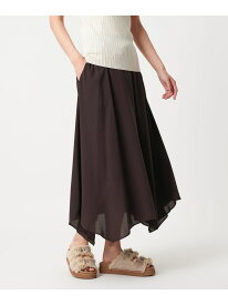 イレギュラー ヘム フレア スカート UNITED ARROWS ユナイテッドアローズ スカート その他のスカート ブラック ブラウン グリーン【送料無料】[Rakuten Fashion]
