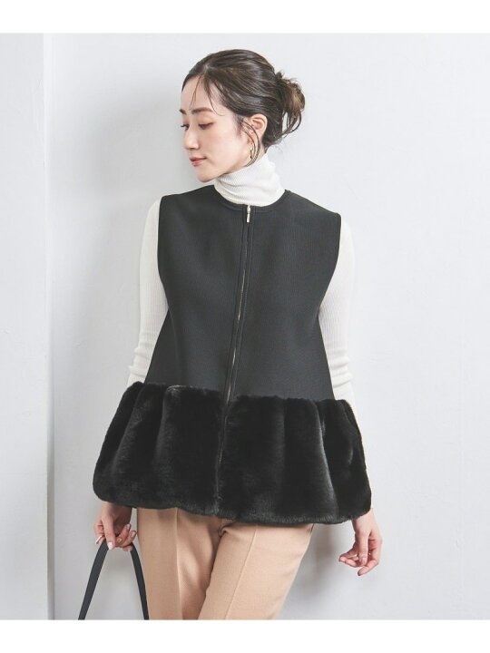 楽天市場】フェイク ファー コンビ ベスト UNITED ARROWS ユナイテッド 