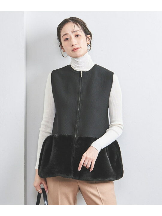 楽天市場】フェイク ファー コンビ ベスト UNITED ARROWS ユナイテッド 