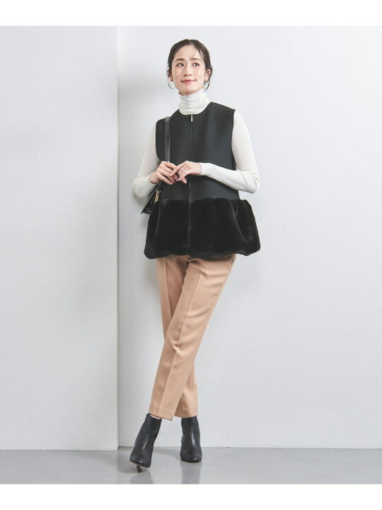 楽天市場】フェイク ファー コンビ ベスト UNITED ARROWS ユナイテッド 