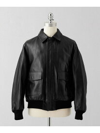 ＜LOEFF＞ラムレザー フライトジャケット UNISEX LOEFF ユナイテッドアローズ ジャケット・アウター ブルゾン・ジャンパー グリーン ブラック ネイビー【送料無料】[Rakuten Fashion]