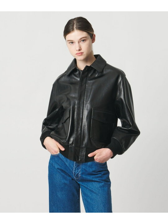 楽天市場】＜LOEFF＞ラムレザー フライトジャケット UNISEX LOEFF 