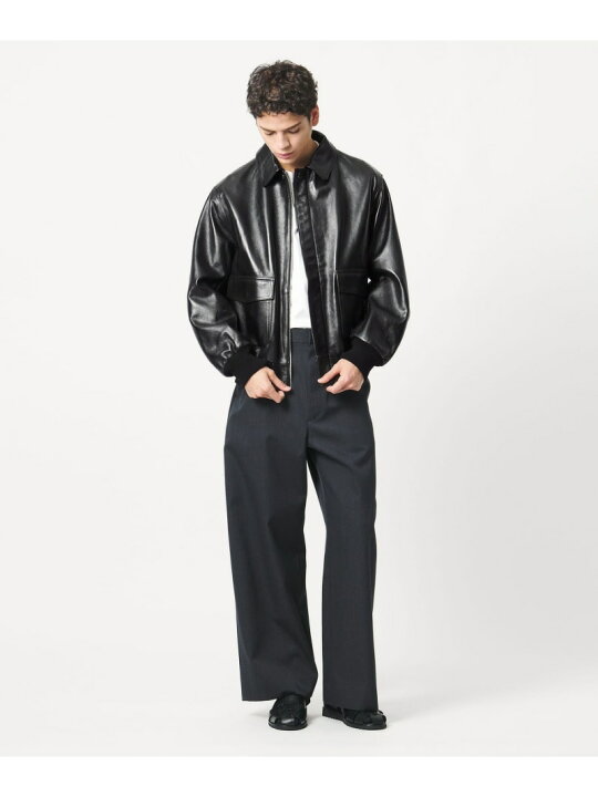 楽天市場】＜LOEFF＞ラムレザー フライトジャケット UNISEX LOEFF 