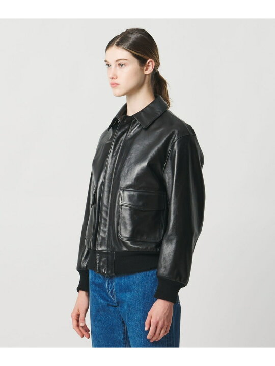 楽天市場】＜LOEFF＞ラムレザー フライトジャケット UNISEX LOEFF 
