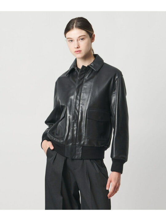 楽天市場】＜LOEFF＞ラムレザー フライトジャケット UNISEX LOEFF 