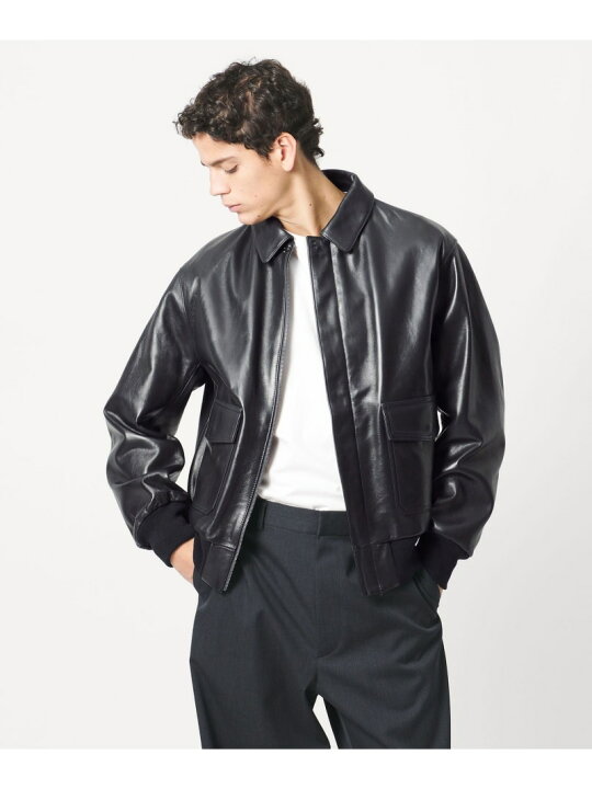 楽天市場】＜LOEFF＞ラムレザー フライトジャケット UNISEX LOEFF 