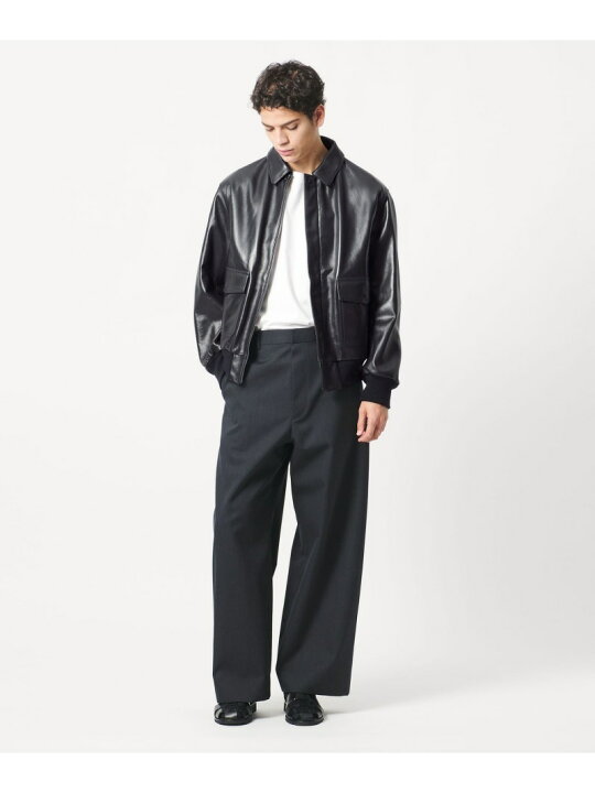 楽天市場】＜LOEFF＞ラムレザー フライトジャケット UNISEX LOEFF 