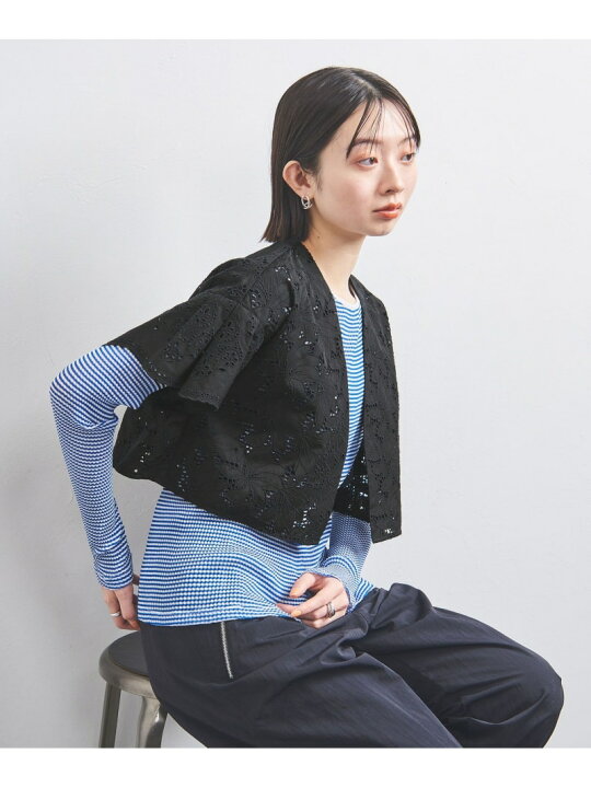 楽天市場】【SALE／40%OFF】＜TICCA＞レース クロップド ジャケット 