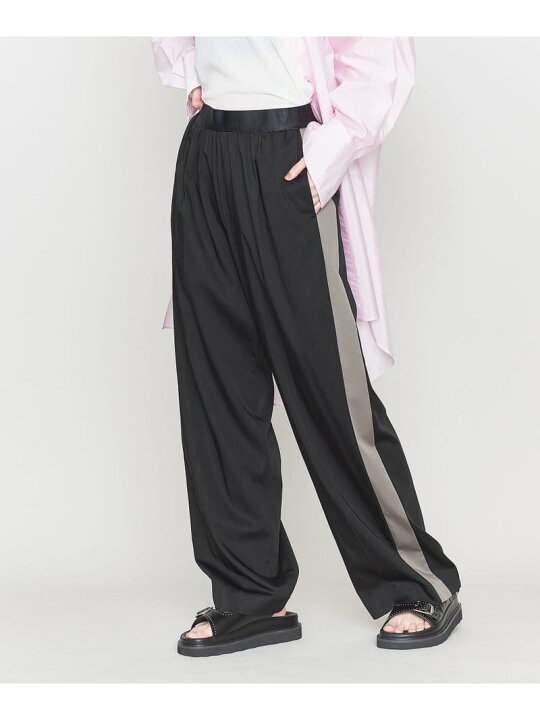 楽天市場】＜ASTRAET＞CU/N サテン ソクショウ ワイドパンツ2 ASTRAET 