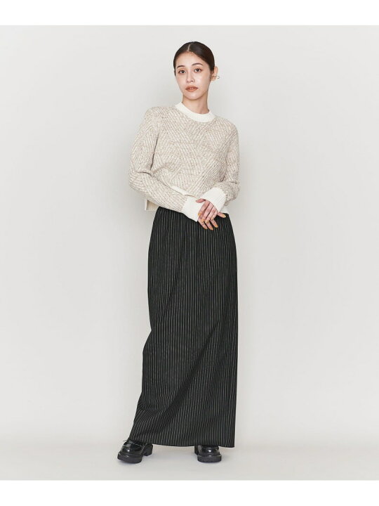 楽天市場】＜ASTRAET＞ストライプ ウエストゴム マキシスカート  