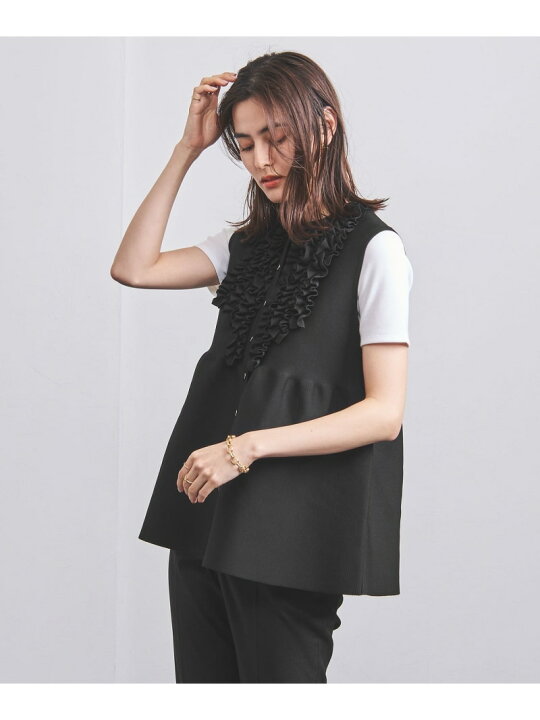 楽天市場】P ミニフリル ニットベスト UNITED ARROWS ユナイテッド 
