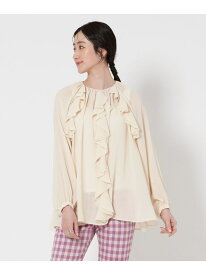 【SALE／60%OFF】ラッフルフリル ブラウス UNITED ARROWS ユナイテッドアローズ トップス シャツ・ブラウス ホワイト ブラック ピンク【RBA_E】【送料無料】[Rakuten Fashion]