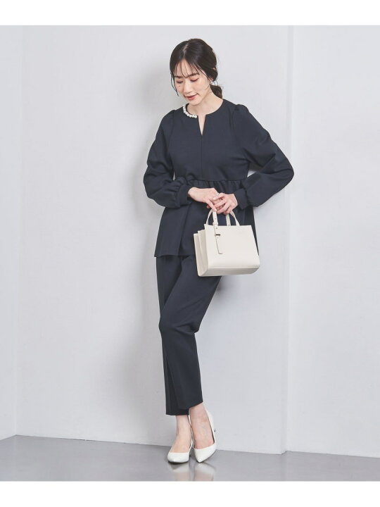 楽天市場】【SALE／70%OFF】SPONGY パールモチーフ ペプラム ブラウス 