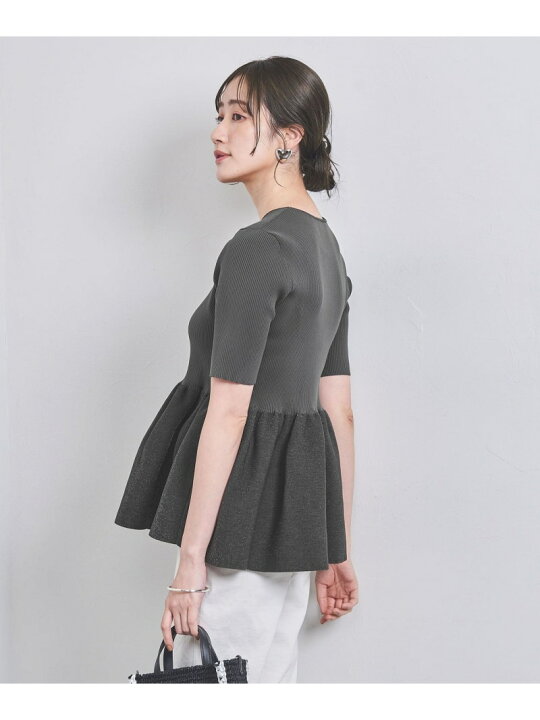 楽天市場】【SALE／80%OFF】ペプラム ショートスリーブ ニット UNITED 