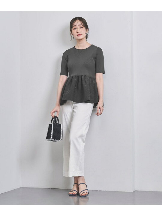 楽天市場】【SALE／80%OFF】ペプラム ショートスリーブ ニット UNITED 