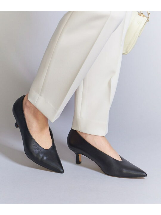 楽天市場】【SALE／80%OFF】レザー Uカット ポインテッドトゥ パンプス 