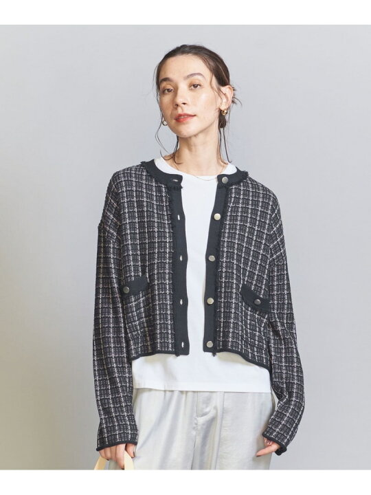 楽天市場】【SALE／80%OFF】ツイードニットカーディガン BEAUTY&YOUTH 