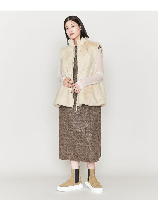 楽天市場】【SALE／70%OFF】＜ASTRAET＞フレア フェイクファーベスト 