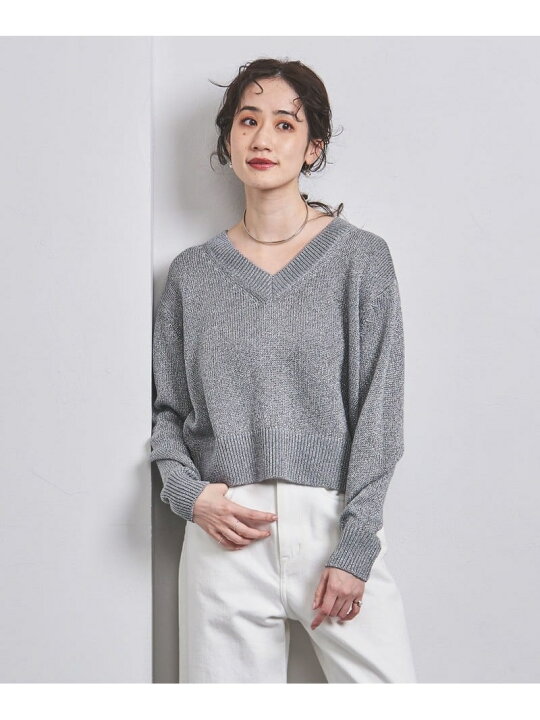 楽天市場】【SALE／60%OFF】グリッターラメ Vネック ニット UNITED 