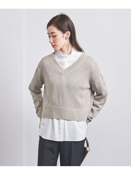 楽天市場】【SALE／60%OFF】グリッターラメ Vネック ニット UNITED 