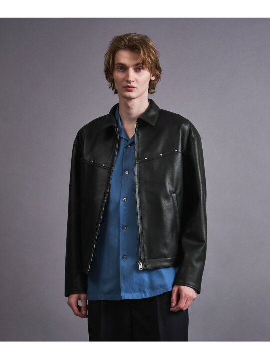 楽天市場】【SALE／60%OFF】レザーライク ジップ ジャケット monkey 
