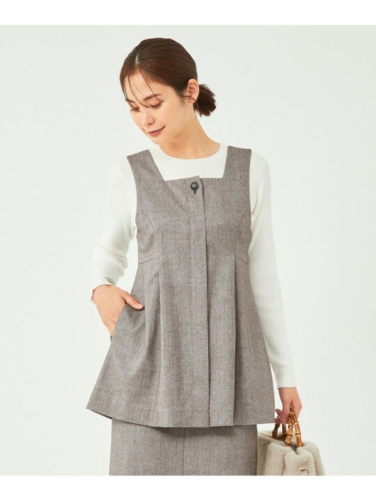 楽天市場】【SALE／80%OFF】ホームスパン ヘリンボーン ペプラム 