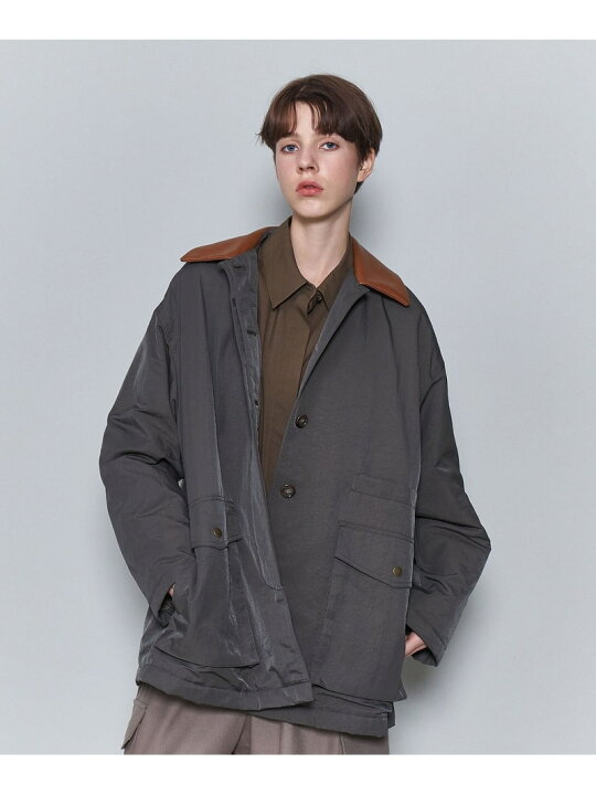 楽天市場】【SALE／30%OFF】＜6(ROKU)＞ナイロン レザーカラー コート 